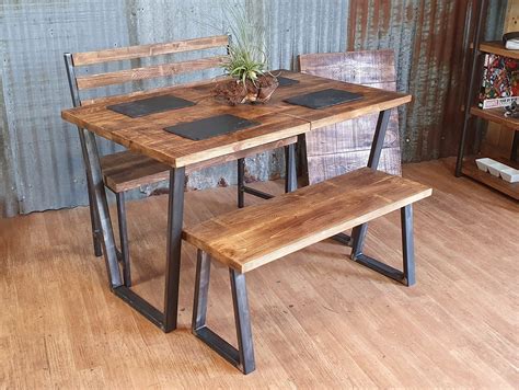 Calia Style Dining Table Industrial Style Dining Table Table And