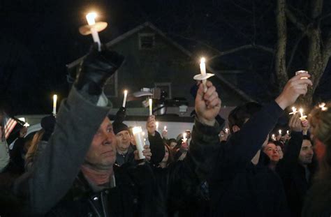 Candlelight vigil for Shamrock Deli owner Jerry Pastore in Audubon, Jan