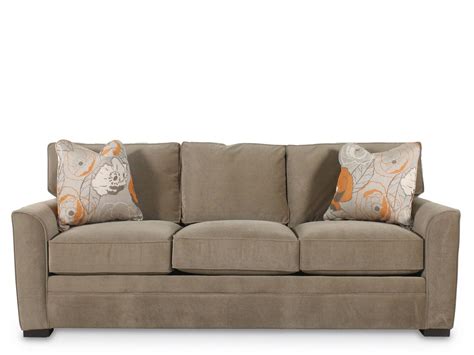 Traditional Queen Sleeper Sofa In Brown Mathis Brothers Furniture