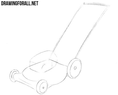 How To Draw A Lawn Mower Easy