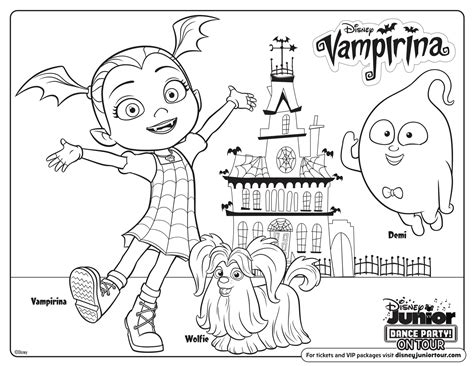 Coloring books ballerina coloring pages disney coloring pages disney colors halloween coloring halloween coloring pages disney junior. Coloring Pages Sheets Vampirina Printable 17 250 Printable