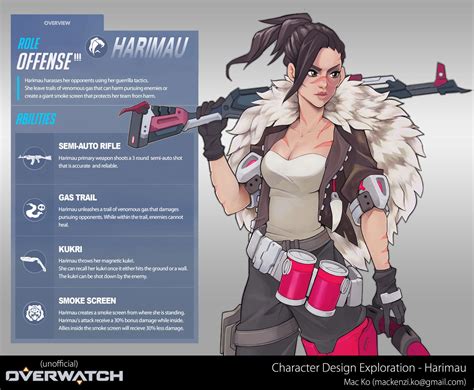 Overwatch Original Character Concept Excercise Mac Ko On Artstation At