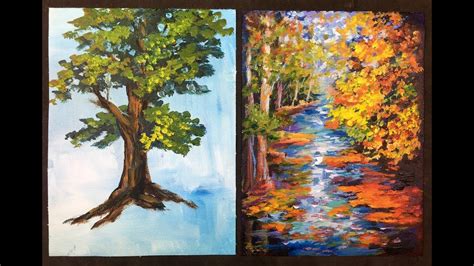 The Lazy Artists Way To Paint Beautiful Trees In 10 Minutes With