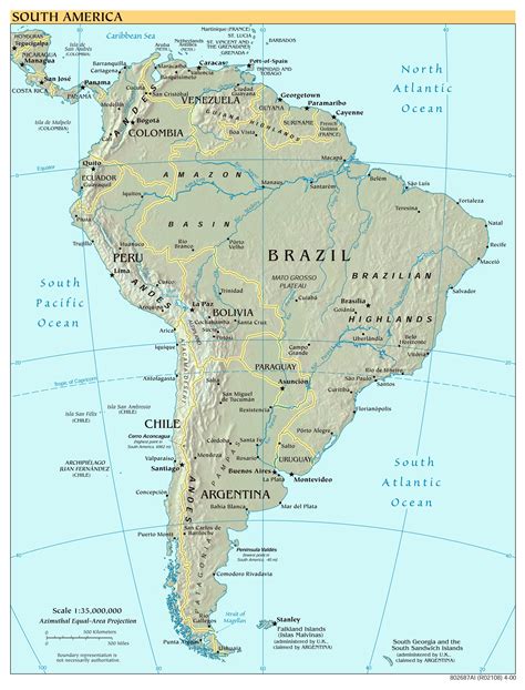 28 Map And Capitals Of South America Maps Online For You