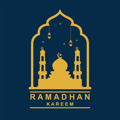 Ramadan Logo Vector Ramadan Flyer Image With Template Illustration