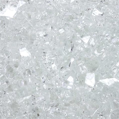 Celestial Fire Glass 1 4 In 10 Lbs Diamond Starlight Clear Tempered Fire Glass In Jar Ts Ds 10