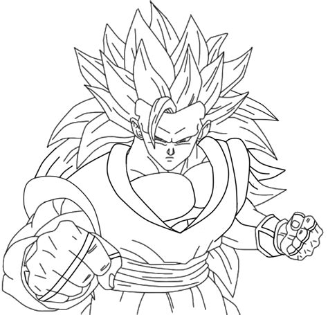 M Sketches Of Goku Ssj 4 Coloring Pages