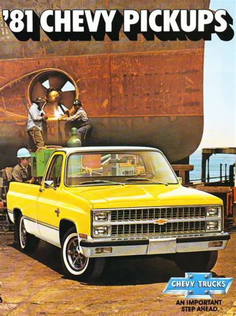 1981 Chevrolet Chevy Silverado Truck 20 Page Original Sales Brochure