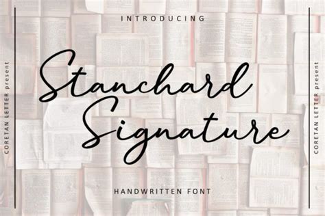 Stanchard Signature Font By Coretanletter · Creative Fabrica