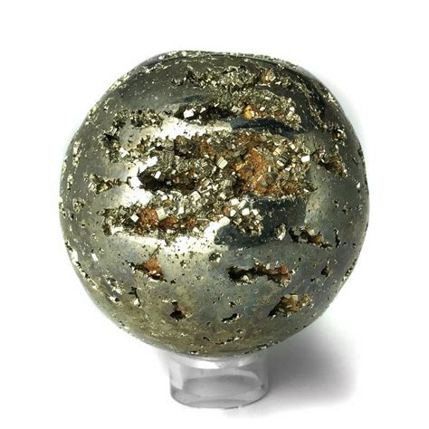 Astro Gallery Of Gems Pyrite Sphere Perigold Metal Sphere Metallic