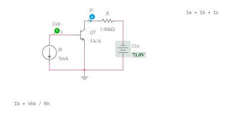 Npn Transistor Common Emitter Multisim Live