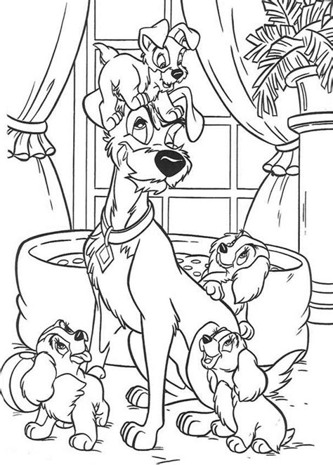 Lady And The Tramp 2 Coloring Pages Coloring Home