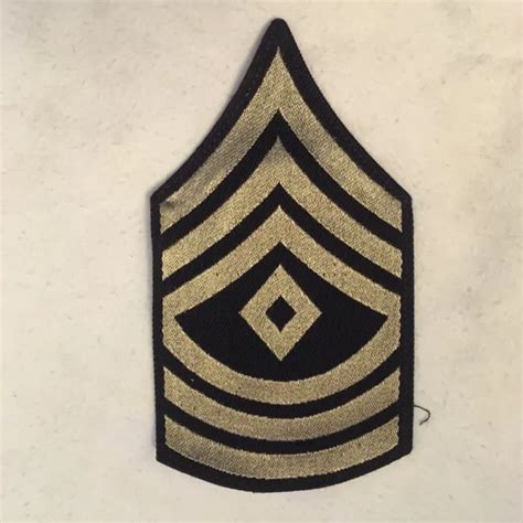 Vintage Us Army Patch 1st Sergeant 2nd Grade Chevrons Rank Vietnam Era