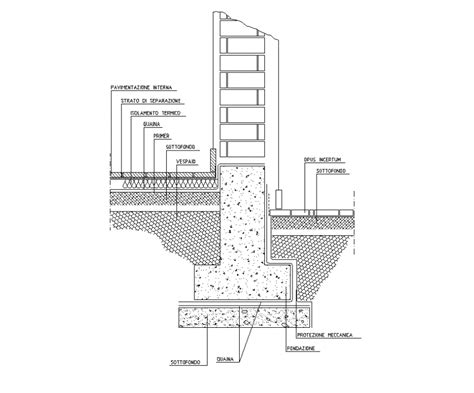 Foundation Plan Drawings Details 2d View Cad Structural Blocks Dwg File