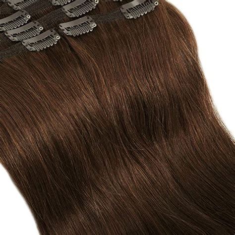 S Noilite Double Weft Clip In 100 Real Remy Human Hair Extensions 10