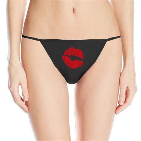 Red Lips Kiss Sexy Hipster Girls Cotton Panties For Women Underwear