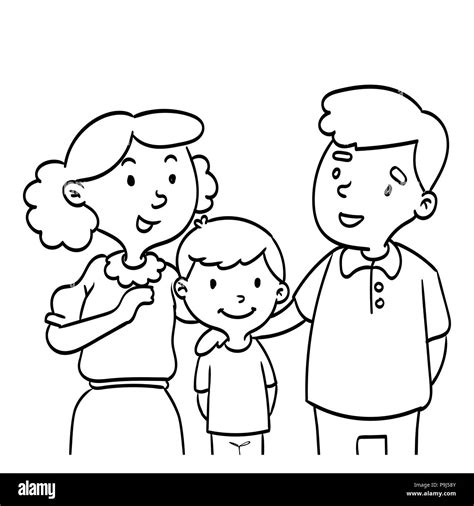 Bande Dessinée Familiale Banque Dimages Vectorielles Alamy