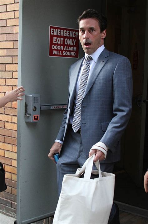 Jon Hamm Leaving The Daily Show In Nyc