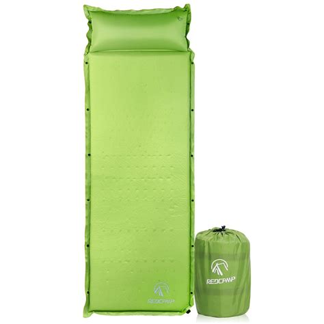 Car camping in the summer. REDCAMP Self Inflating Sleeping Pad with Attached Pillow ...