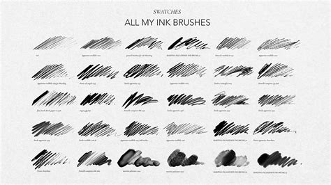All My Ink Brushes For Photoshop Free Download Behance