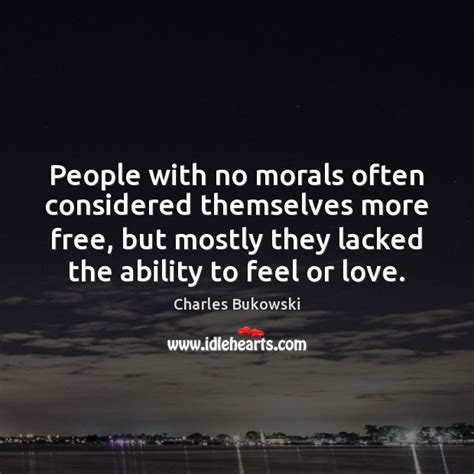 People With No Morals Often Considered Themselves More Free But Mostly