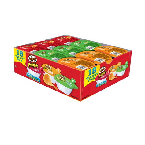 Pringles Snack Stacks 3 Flavor 18ct Variety Pack Org Sco Chz Chips