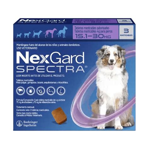 Nexgard Spectra 15 30 Kg X 3 Tabletas Hipet