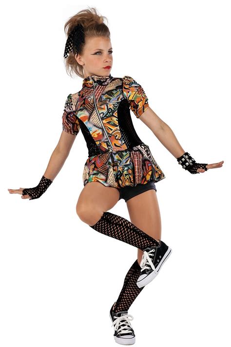 15400 Graffiti Bridge Hip Hop Funk Dance Costumes Dansco 2015 Graffiti Printed And Solid