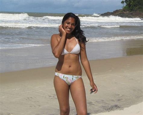 Indian Girl In Bikini At Kerala Beach Chuttiyappa