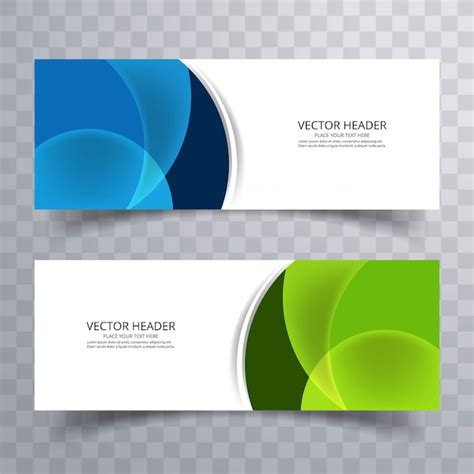 Abstract Banner Design Background Vector Website Headers Vector Free