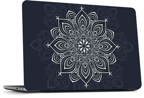 White Mandala Laptop Skin Vinyl Decal Sticker Dell Inspiron Hp Etsy
