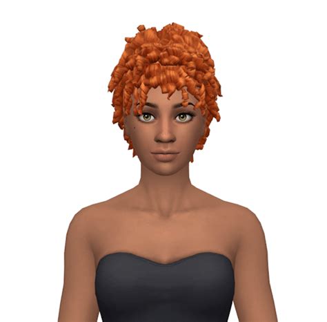 Sims 4 Wavy Hair Maxis Match Bangs Bxeaware