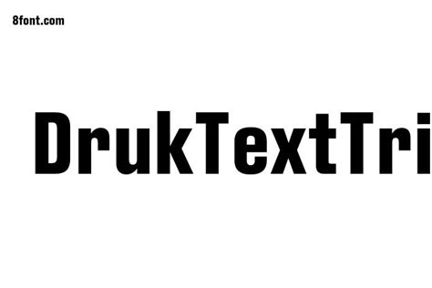 Druk Text Trial Bold Font Graphic Design Fonts