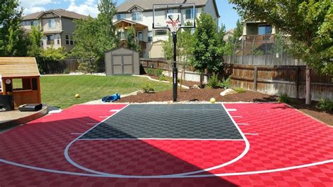 Backyard Basketball Court Tiles