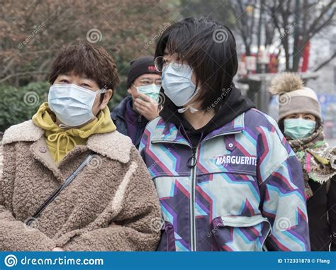 People Wearing Masks In Shanghai Editorial Stock Photo Image Of