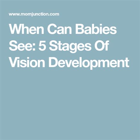 When Can Babies See 5 Stages Of Vision Development Baby Vision