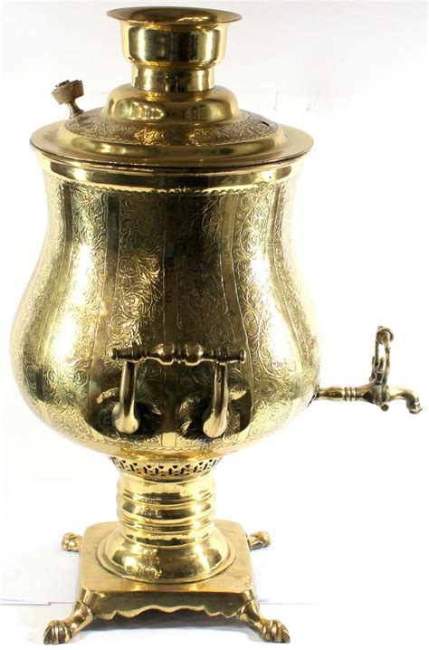 Sold Price Russian Brass Samovar Invalid Date Pdt Jewelry Auction