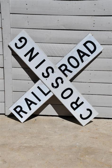 Sold At Auction Railroad Crossing Sign