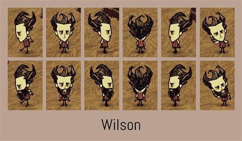 Wilson Model Sheet Character Sheet Character Design Alchemy Symbols