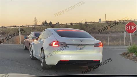 Tesla Model S Refresh Spotted On The Roads Outside Fremont Video