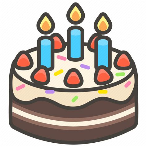 Birthday Cake Icon Download On Iconfinder On Iconfinder