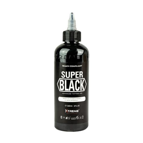 Super Black Xtreme 240ml Reach Inside Tattoo Supplies