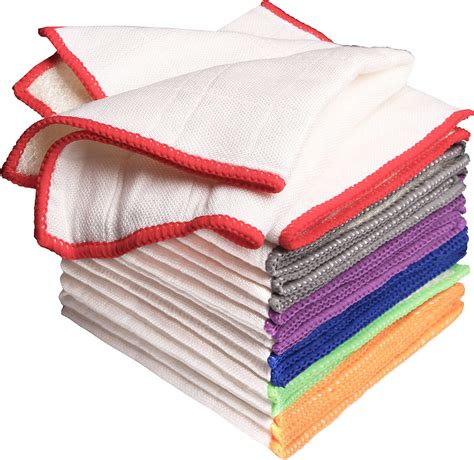 Luckiss 100 Bamboo Dish Cloths And Rags Super Absorbent