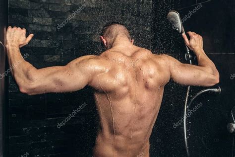 Pics Gym Shower Muscular Fitness Bodybuilder Taking A Shower After Hot Sex Picture