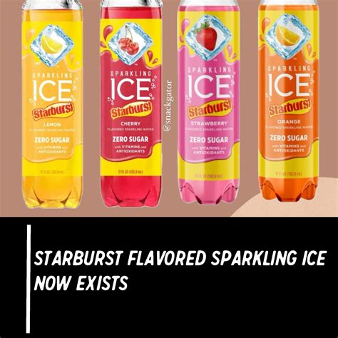 Sparkling Ice Is Releasing Starburst Flavored Drinks And I Cant Wait