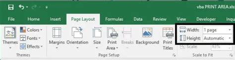 Excel Vba Set Print Area