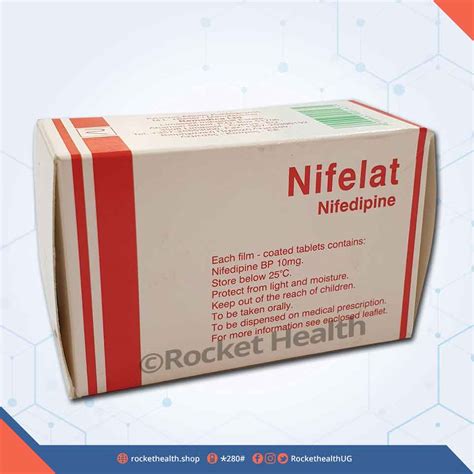 Nifedipine 20mg Nifelat R Tablets 10 S Rocket Health