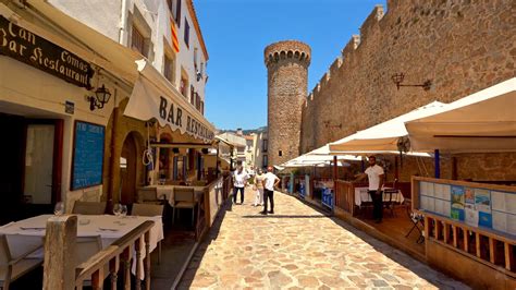 4k Walking Tossa De Mar Medieval Old Town Vila Vella Youtube