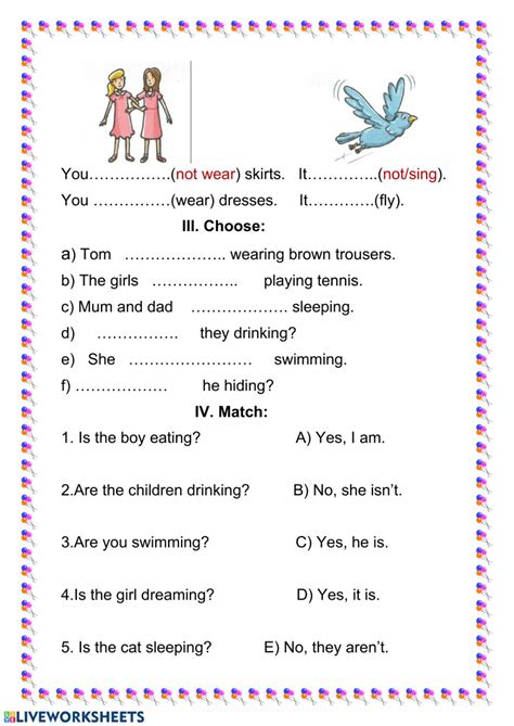 fun grammar worksheet