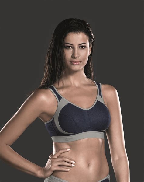 Take control of your workout with this women's anita sports bra. Anita 5527 Denim Extreme Control Sports Bra NWT Maximum ...